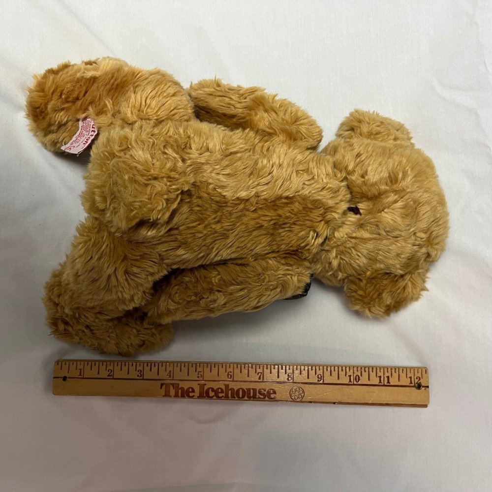 Russ Berrie Sutton Teddy Bear Golden Brown Plush Stuffed & Jointed - Picture 4 of 6